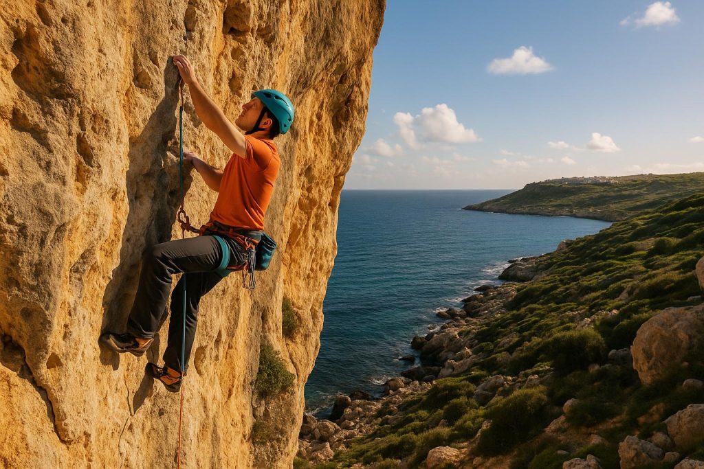 Rock climbing in Mellieħa