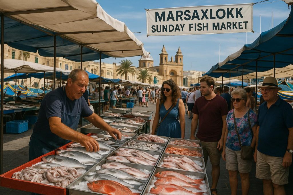Visit the Marsaxlokk Sunday Fish Market